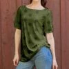 Lily | Olive & Green Shamrock Boatneck Tunic - Women & Plus