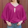 Lily | Fuchsia Dolman-Sleeve Tunic - Women & Plus
