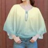 Lily | Aqua & Yellow Ombré Dolman-Sleeve Tunic - Women & Plus