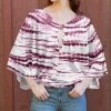 Lily | White & Purple Tie-Dye Dolman-Sleeve Tunic - Women & Plus