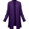 Lily | Purple Open Cardigan - Women & Plus