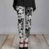 Lily | Gray & White Kitty Cat Leggings - Women & Plus