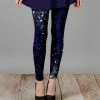 Lily | Purple & Blue Sparkle-Print Leggings - Women