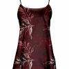 Lily | Red & White Dark Fern Camisole - Women