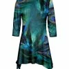 Lily | Blue & Green Peacock Sidetail Tunic - Women & Plus