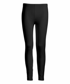 Lily | Black Mid-Rise Leggings - Plus