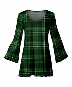 Lily | Green & Black Plaid Tunic - Women & Plus