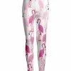 Lily | White & Pink Flamingo Leggings - Women