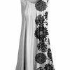Lily | White & Black Floral Pleated Sleeveless Tunic - Women & Plus