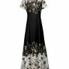 Lily | Black Floral Maxi Dress - Women & Plus