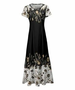 Lily | Black Floral Maxi Dress - Women & Plus