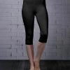 Lily | Black Capri Leggings - Women & Plus