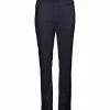 Lily | Navy Straight-Leg Pants - Women