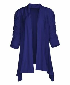 Lily | Blue Sidetail Open Cardigan - Women