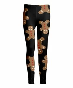Lily | Black & Brown Gingerbread Leggings - Women & Plus