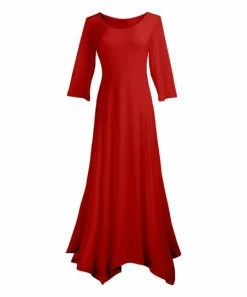 Lily | Red Handkerchief Dress - Women