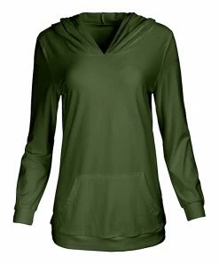 Lily | Green Pullover Hoodie - Women