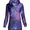 Lily | Blue & Purple Stars Hoodie - Women & Plus