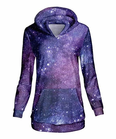 Lily | Blue & Purple Stars Hoodie - Women & Plus 1 Lily | Blue & Purple Stars Hoodie - Women & Plus