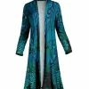 Lily | Blue & Green Peacock Duster - Women & Plus