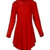 Lily | Red Cowl Neck Tunic - Women