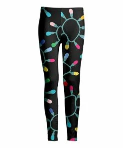 Lily | Red Christmas Light Leggings - Women