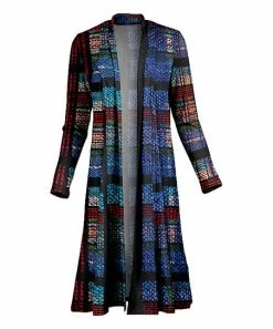 Lily | Red & Blue Plaid Duster - Plus