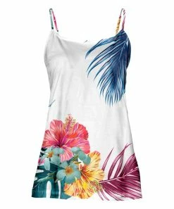 Lily | White & Red Tropical Camisole - Women