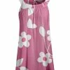 Lily | Pink & White Floral Sleeveless Swing Tunic - Women & Plus