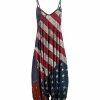 Lily | Red Stars & Stripes Sleeveless Harem Jumpsuit - Plus
