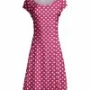 Lily | Pink & White Polka Dot Cap-Sleeve Dress - Women & Plus