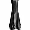 Lily | Black & Gray Abstract Sleeveless Handkerchief Maxi Dress - Women & Plus