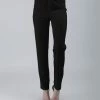 Lily | Black Straight-Leg Pants - Plus