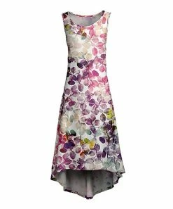 Lily | Pink & Purple Floral Sleeveless Hi-Low Dress - Women & Plus