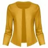 Lily | Yellow Collarless Blazer - Women