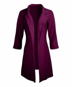 Lily | Plum Longline Blazer - Women