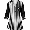 Lily | Black & White Stripe Pocket Tunic - Women & Plus
