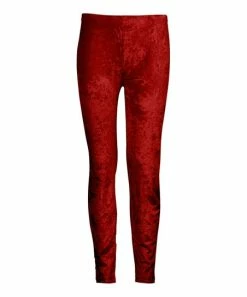 Lily | Red Velvet Leggings - Women & Plus