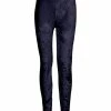 Lily | Navy Velvet Leggings - Women