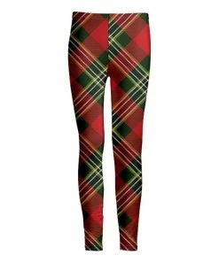 Lily | Red & Green Tartan Leggings - Women