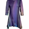 Lily | Purple Abstract Handkerchief Tunic - Plus