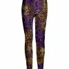 Lily | Purple Leopard Leggings - Plus