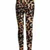 Lily | Gold Leopard Print Leggings - Women
