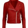 Lily | Red Moto Jacket - Women