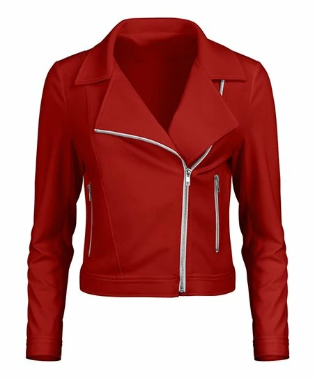Lily | Red Moto Jacket - Women 1 Lily | Red Moto Jacket - Women