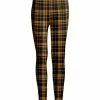 Lily | Black & Yellow Plaid Leggings - Plus