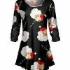 Lily | Black Santa Tunic - Women & Plus