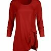 Lily | Red Side-Tie Tunic - Women & Plus