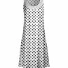 Lily | Black & White Polka Dot Sleeveless Dress - Women & Plus