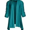 Lily | Turquoise Sidetail Open Cardigan - Women